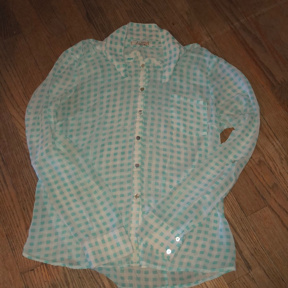 Sheer button up